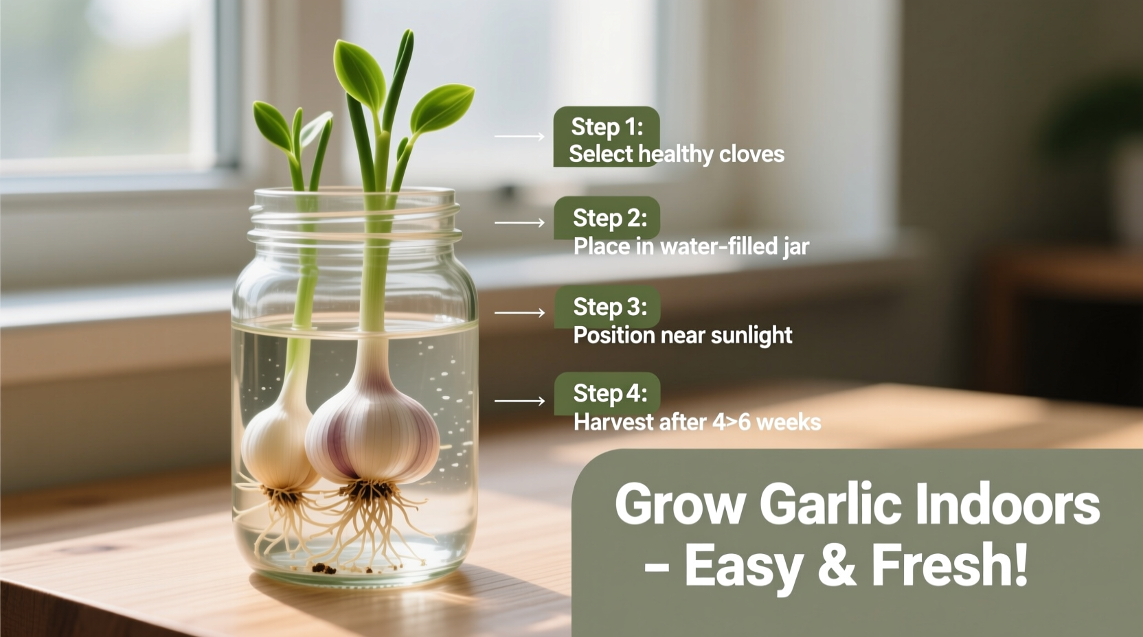 How to Grow Garlic Indoors: Complete Step-by-Step Guide