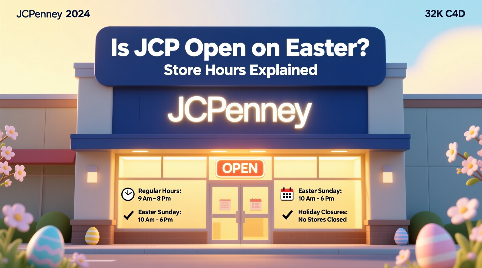 is jcp open on easter