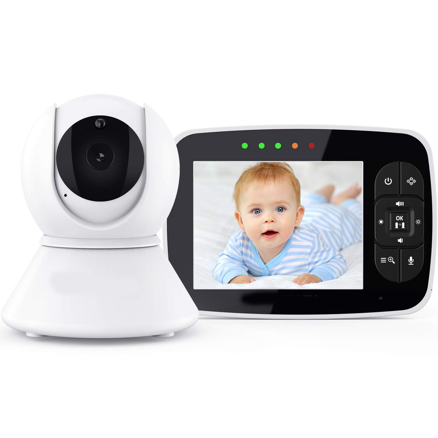 3.5inch amazon pan/tilt video Baby Monitor with stable quality
