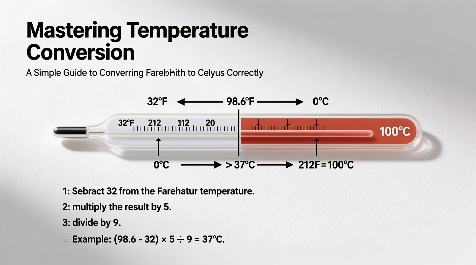 mastering temperature conversion a simple guide on how to convert fahrenheit to celsius correctly