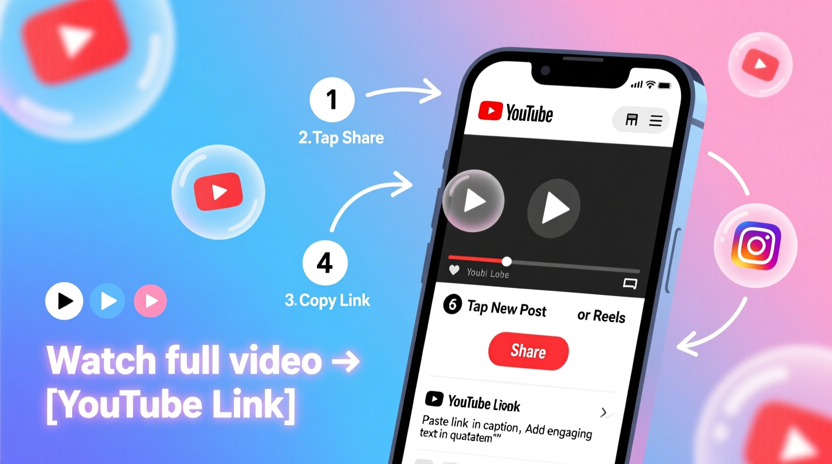 how to easily share youtube videos on instagram step by step guide for maximum engagement 2