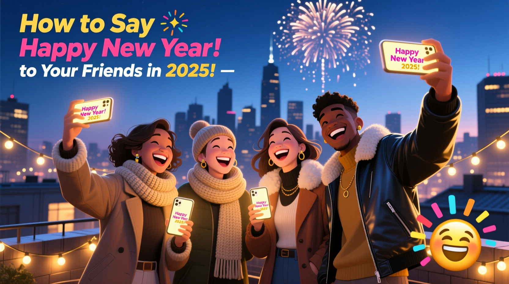 how to say happy new year to your friends