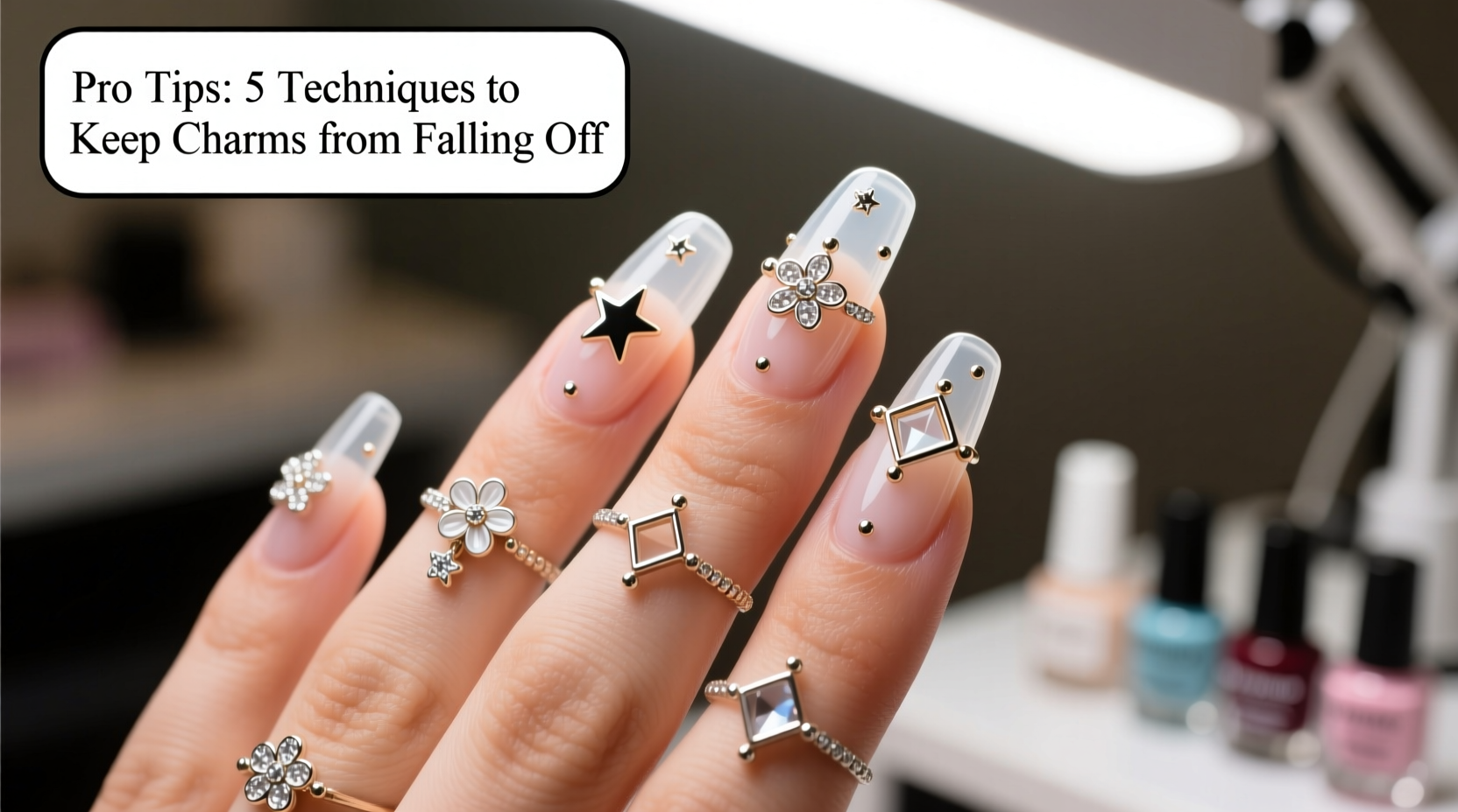 effective techniques to secure nail art charms and keep them lasting longer