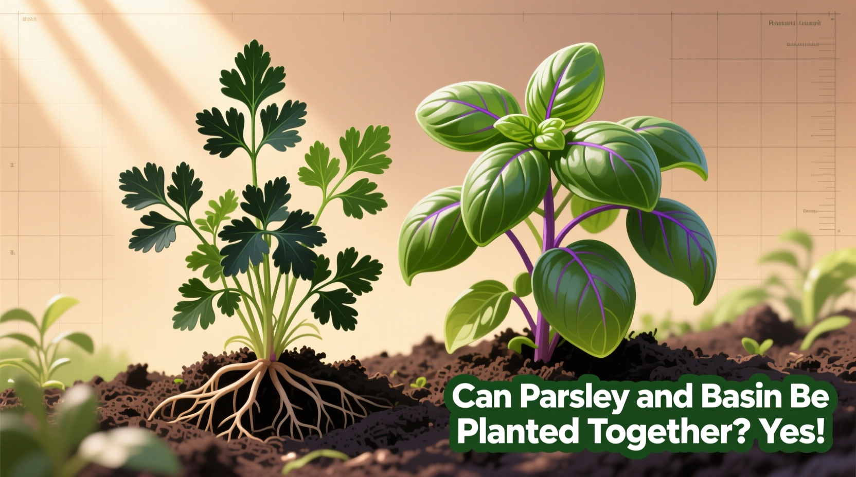 can parsley and basil be planted together