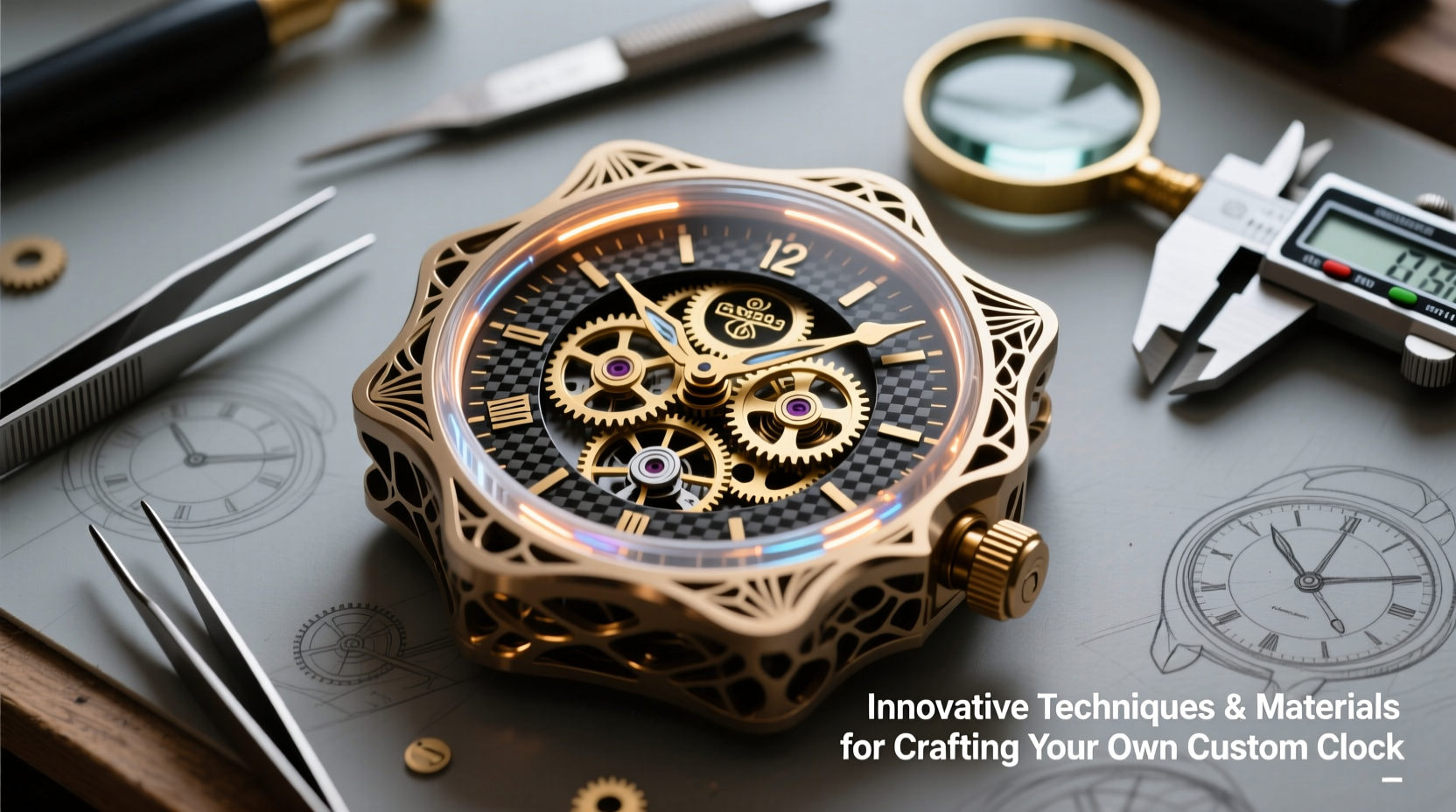 innovative techniques and materials for crafting your own custom clock