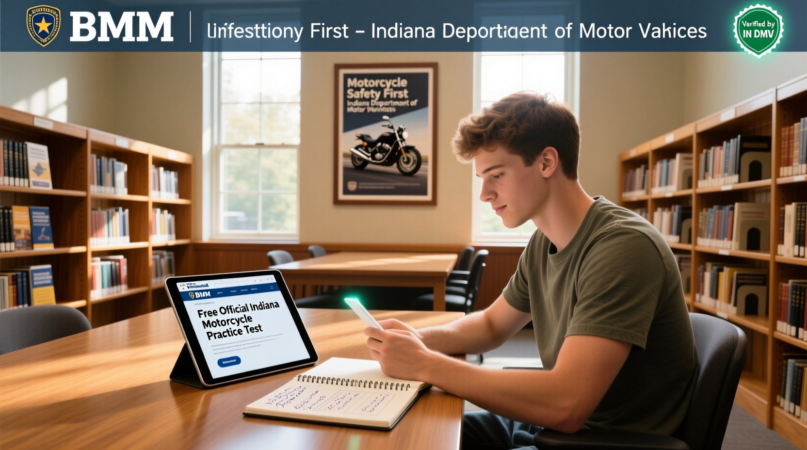 How to Find a Free Indiana Motorcycle Practice Test (2026)