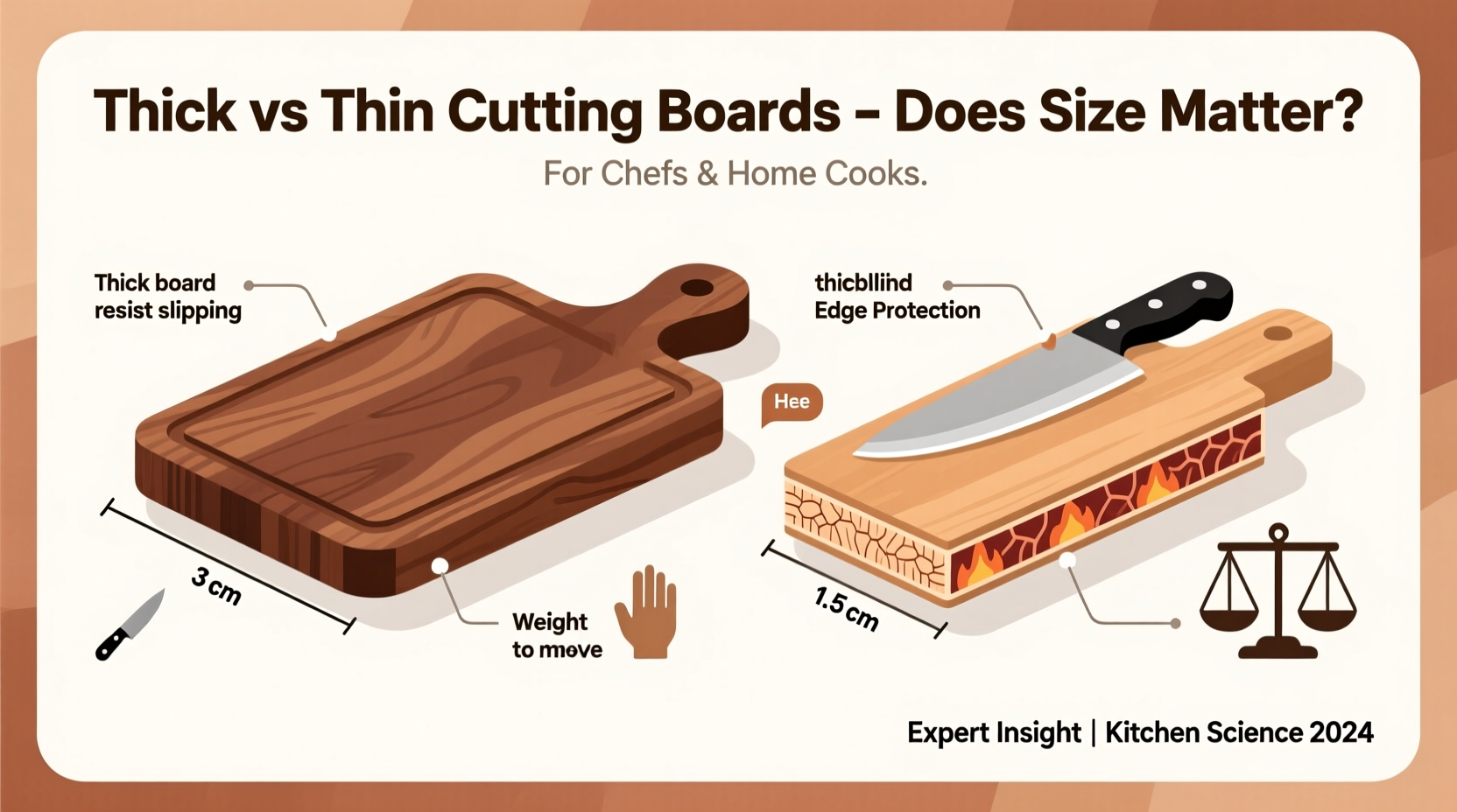 thick vs thin cutting board does size actually matter for chefs and home cooks