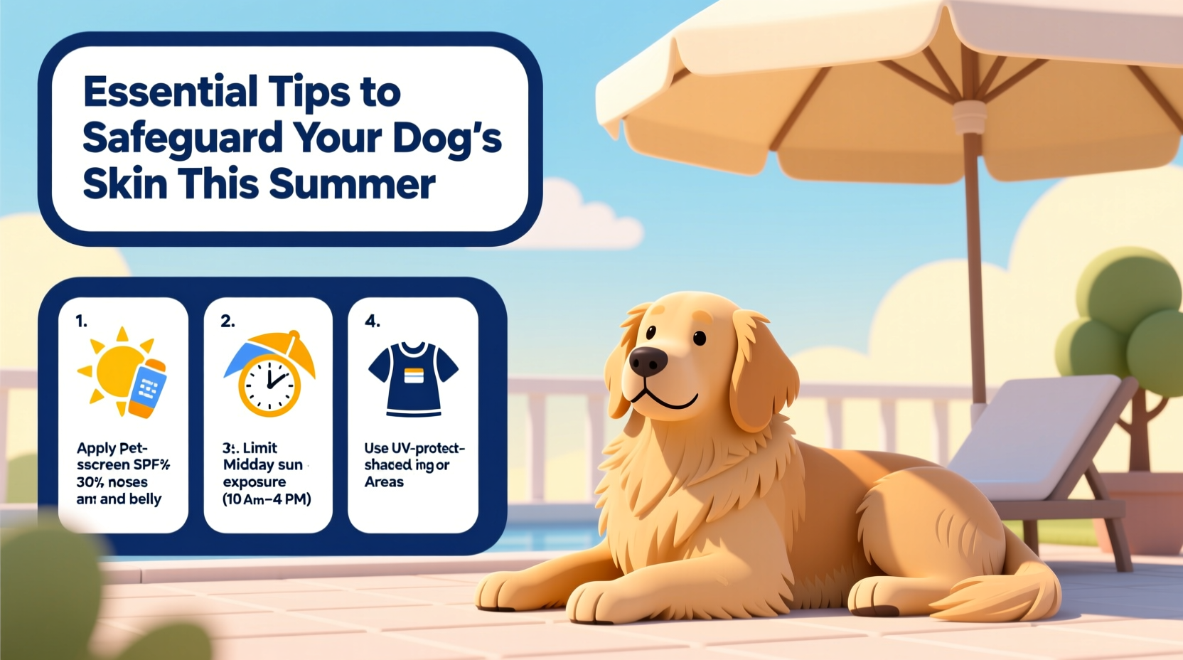 essential tips to safeguard your dogs skin from sun damage this summer