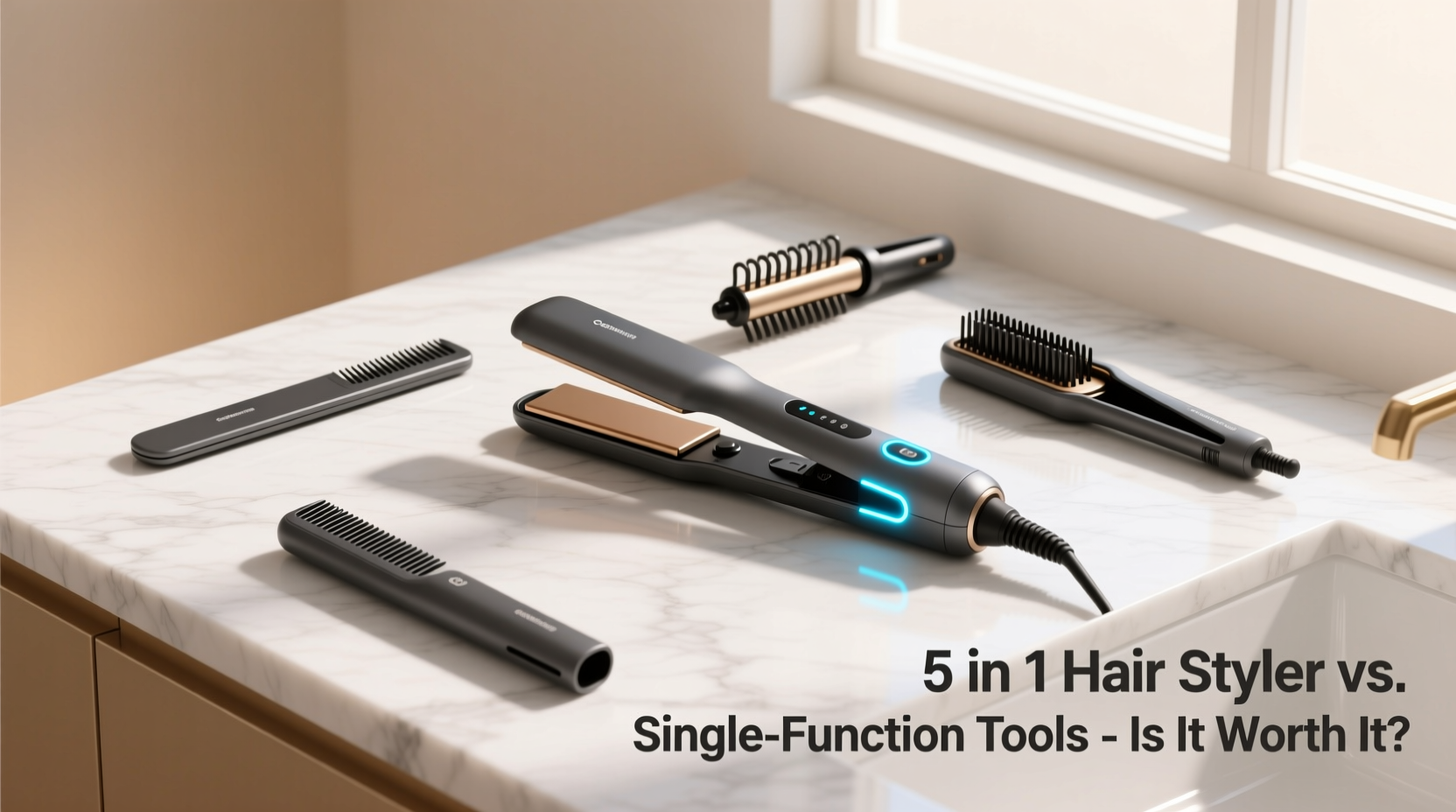 5 in 1 hair styler vs flat iron curling iron is the all in one really worth it