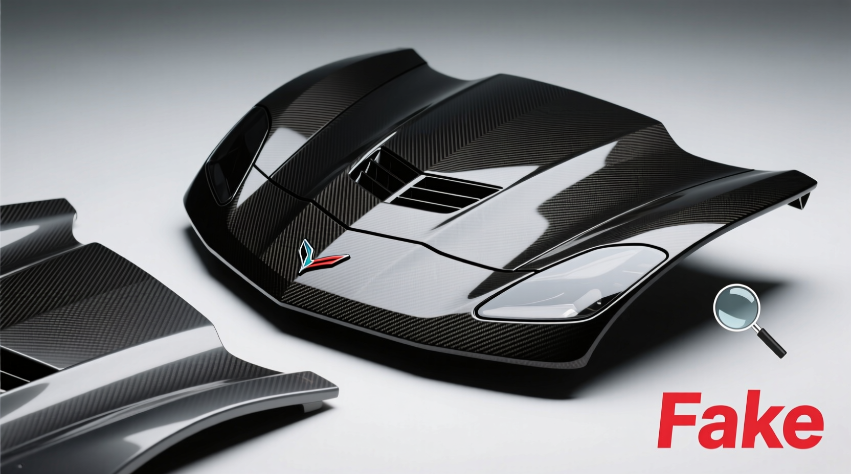 c6 corvette carbon fiber fake