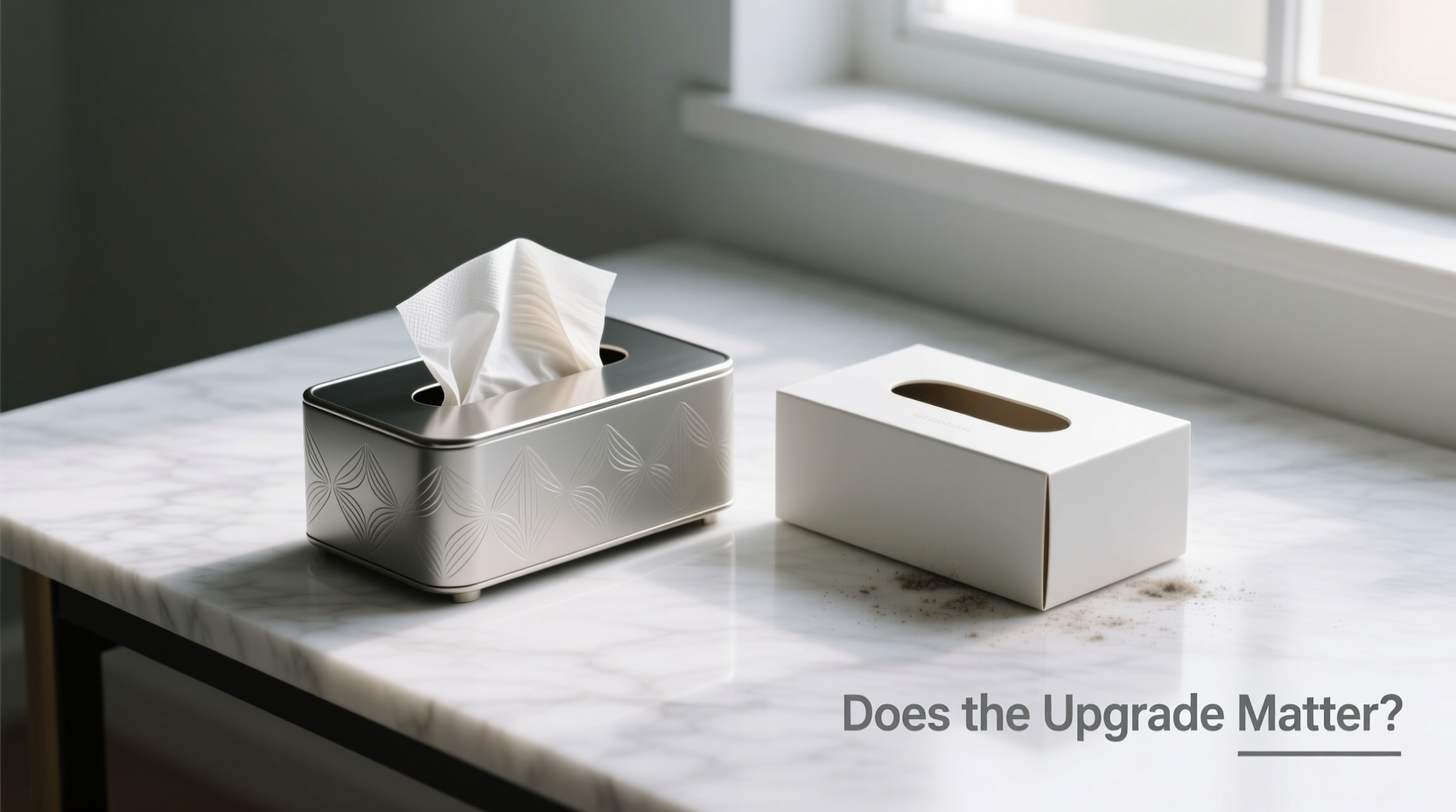 desktop ornament tissue box vs leaving it empty does the upgrade actually matter