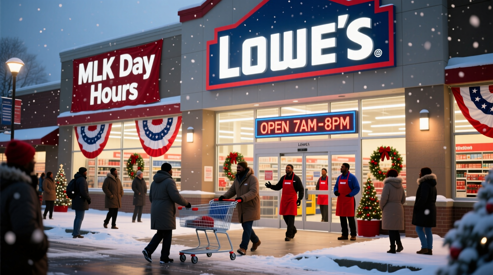 is lowes open on mlk