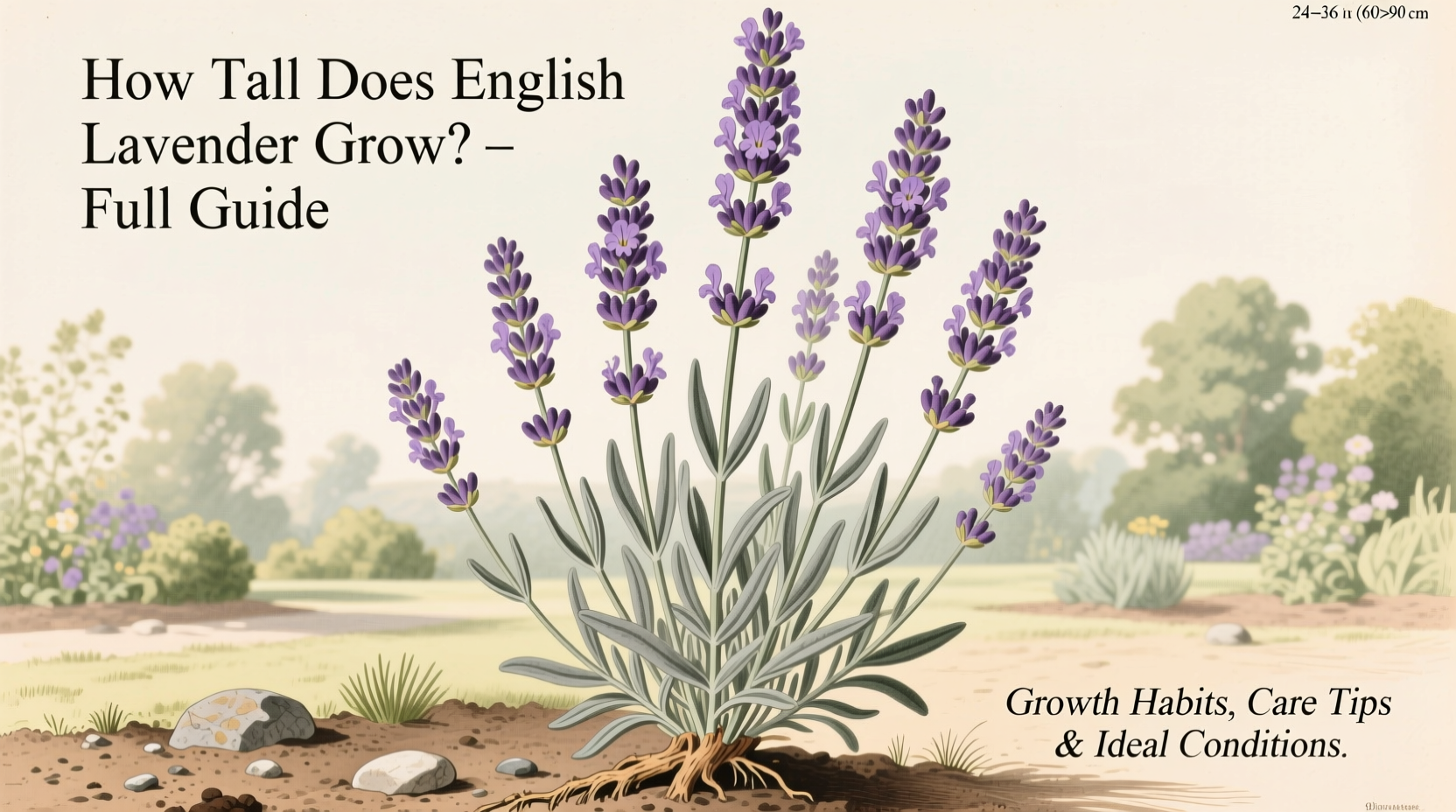 how tall does english lavender grow