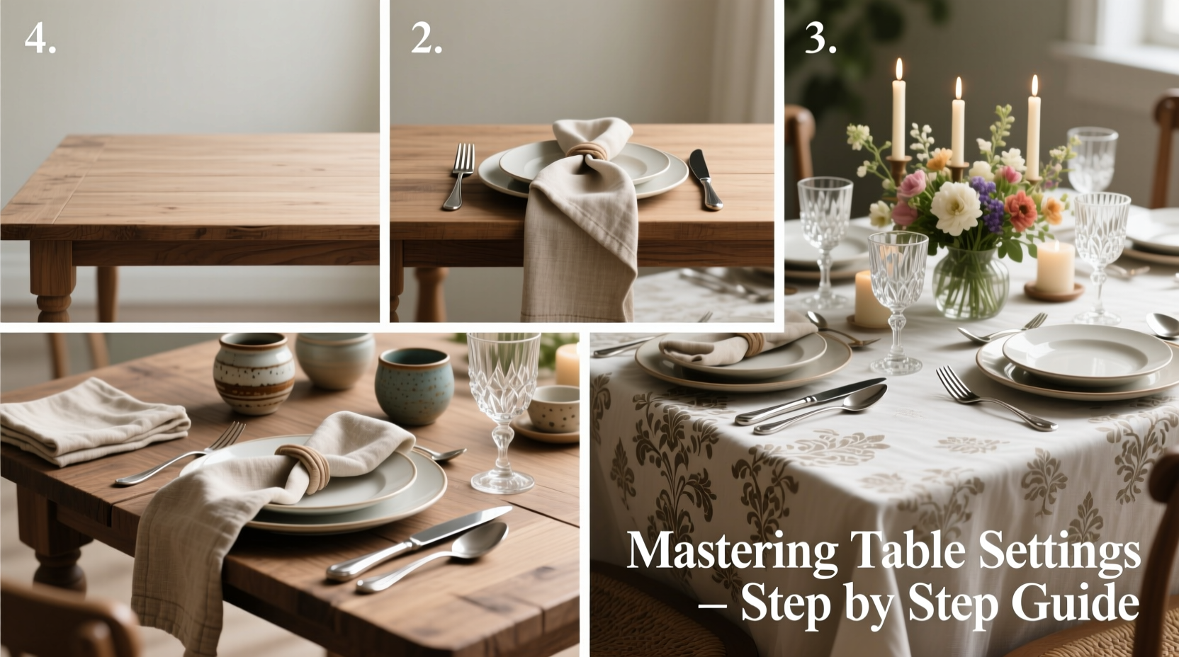 mastering table settings a step by step guide to perfect casual and formal arrangements