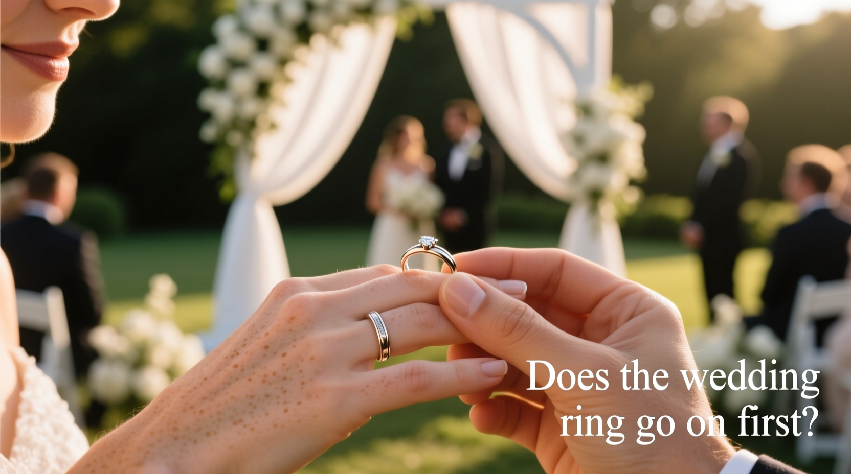 does wedding ring go on first