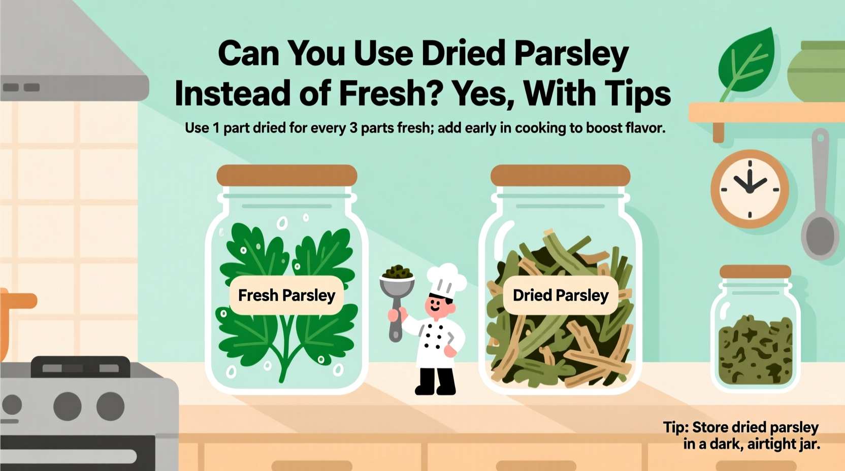 can you use dried parsley instead of fresh
