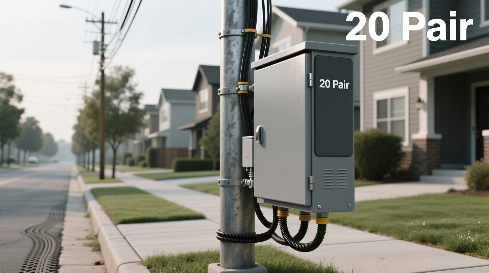 20 pair outdoor distribution box guide