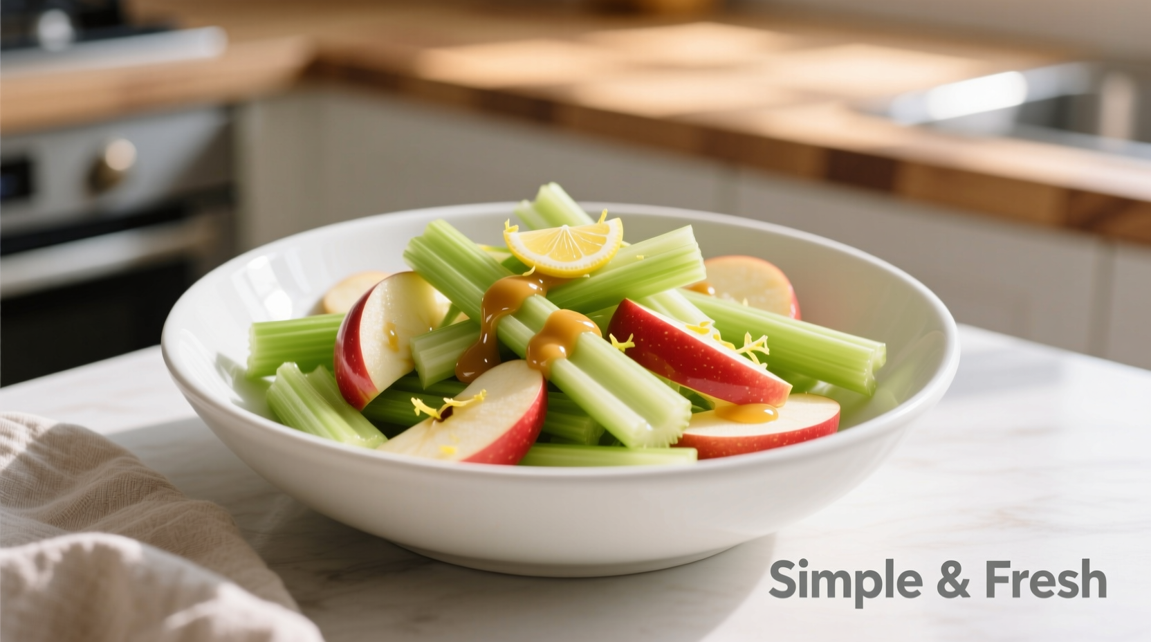 Crisp Celery Apple Salad Recipe: Refreshing Side Dish in 15 Minutes