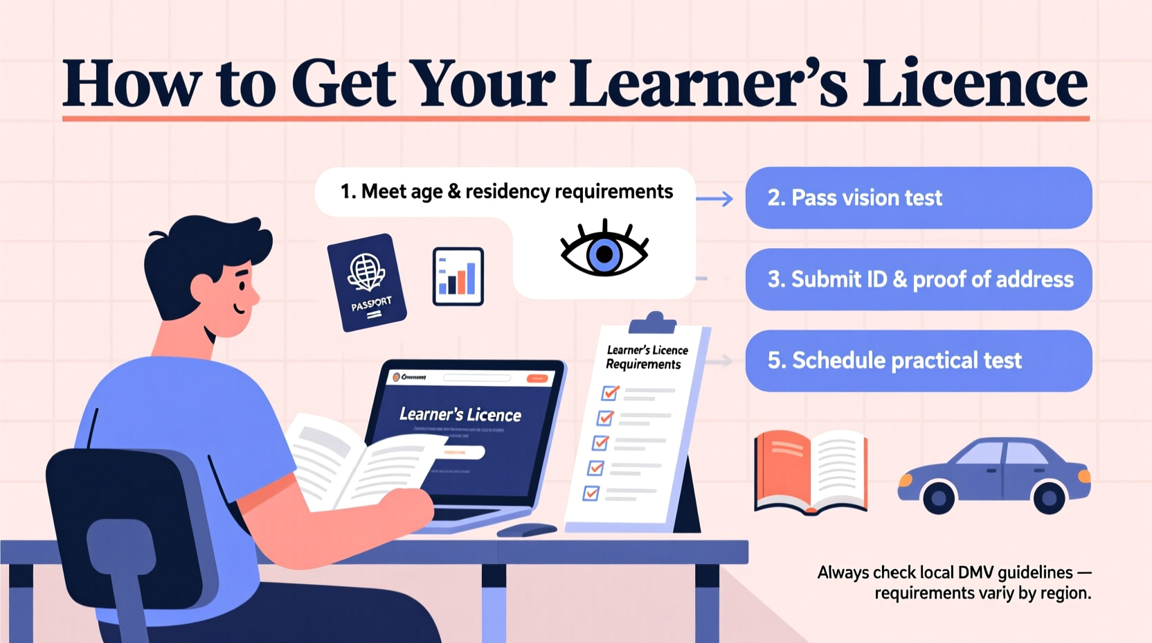 step by step guide to successfully getting your learners licence tips and requirements explained