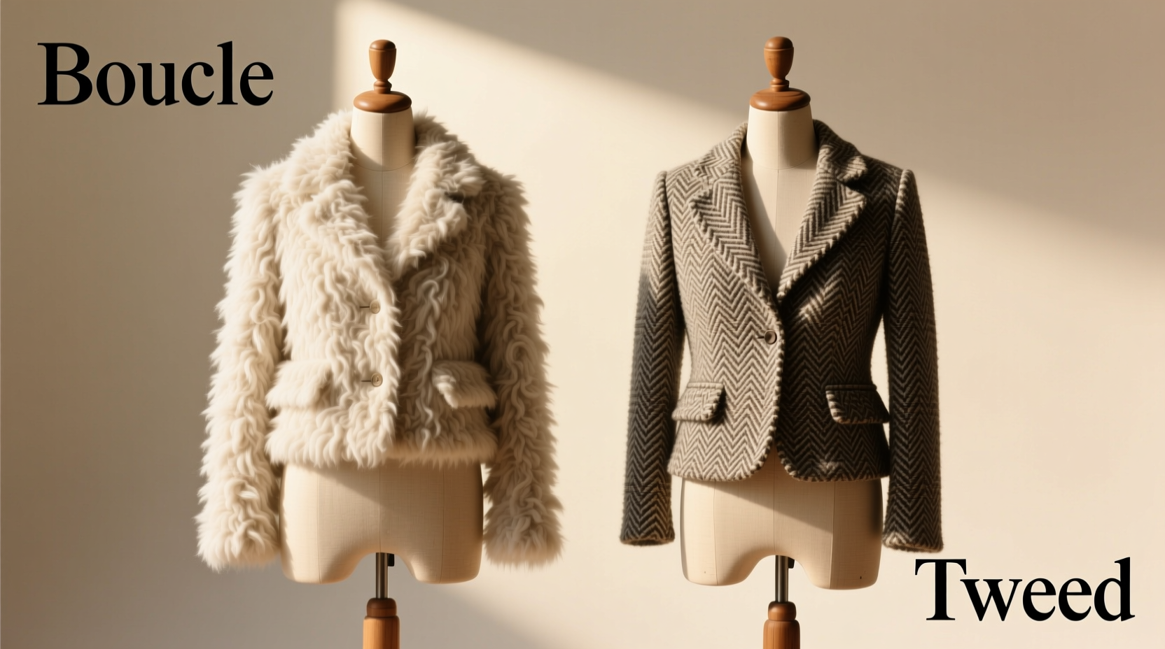 boucle vs tweed jacket does the texture really make a difference