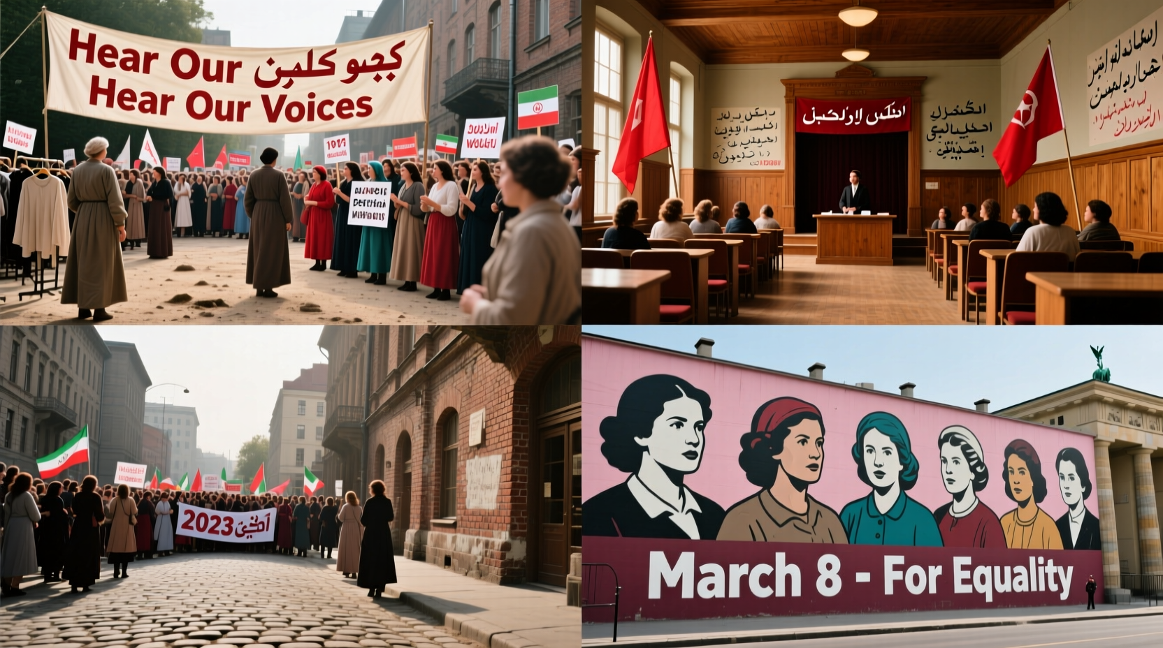 important locations related to womens day