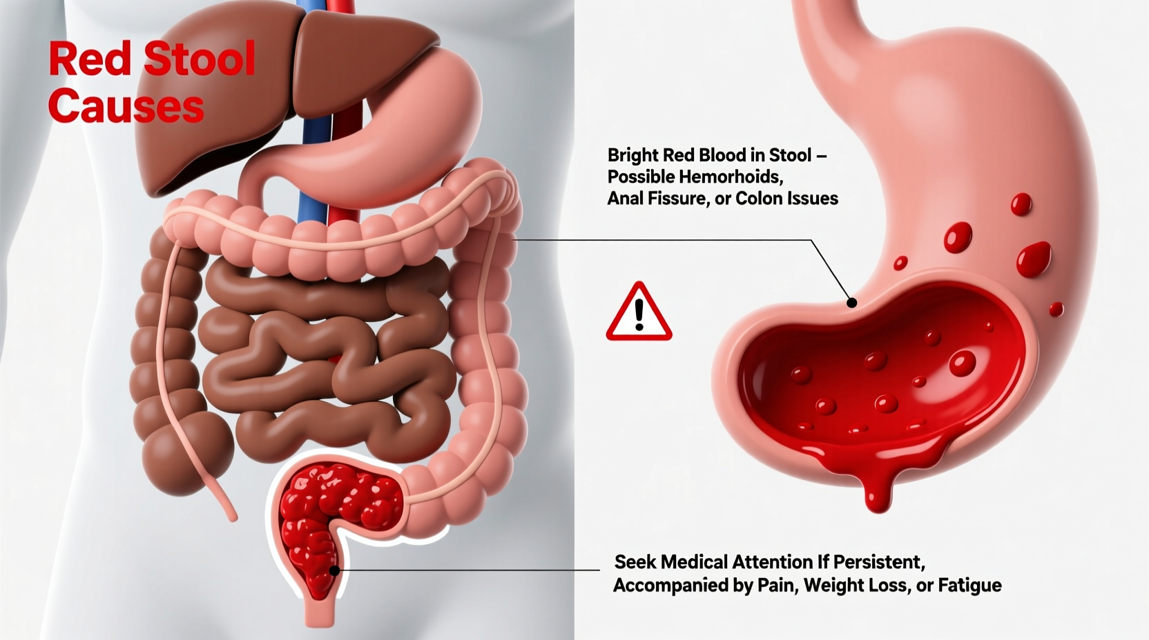 red poop causes why is my stool red when to worry