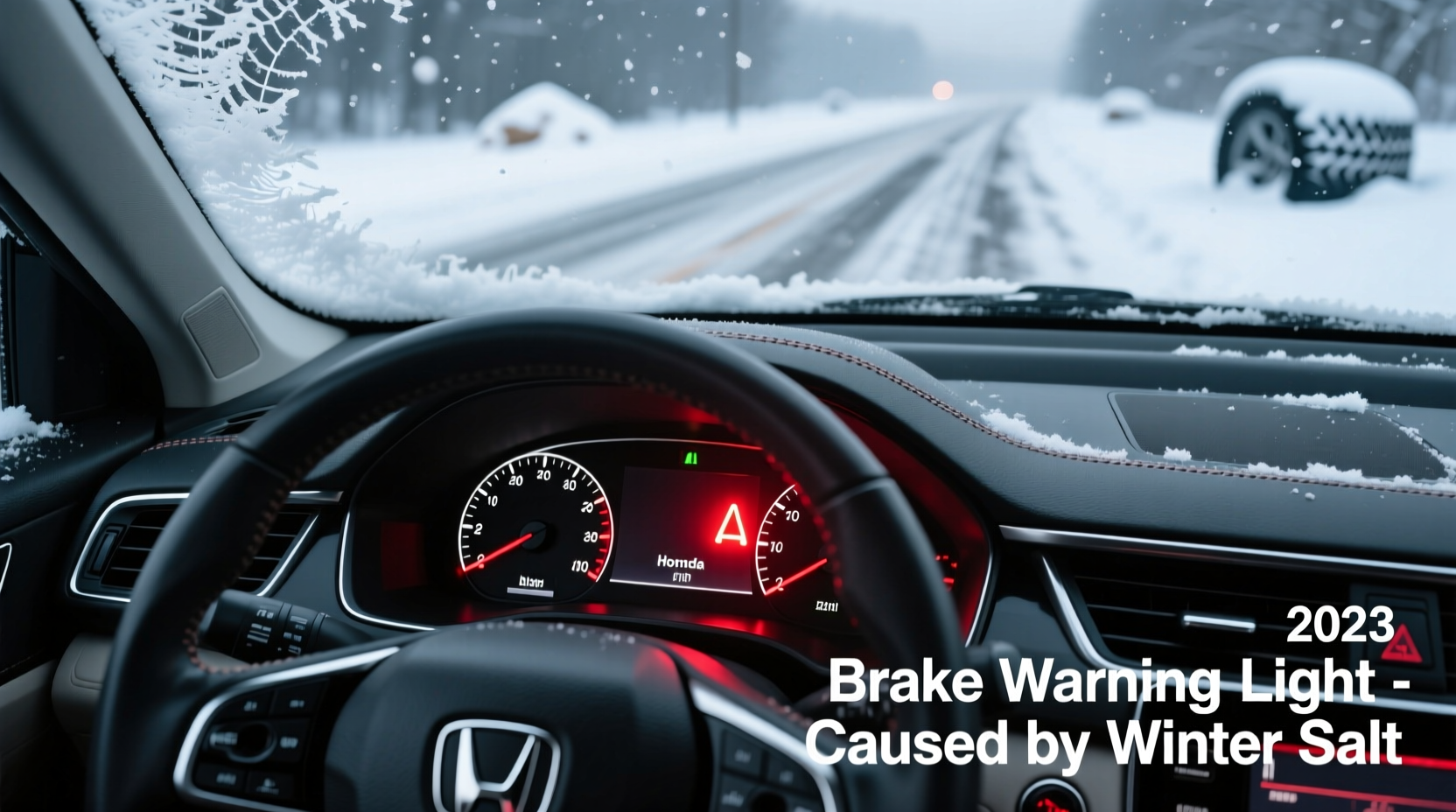 accord brake warning winter salt