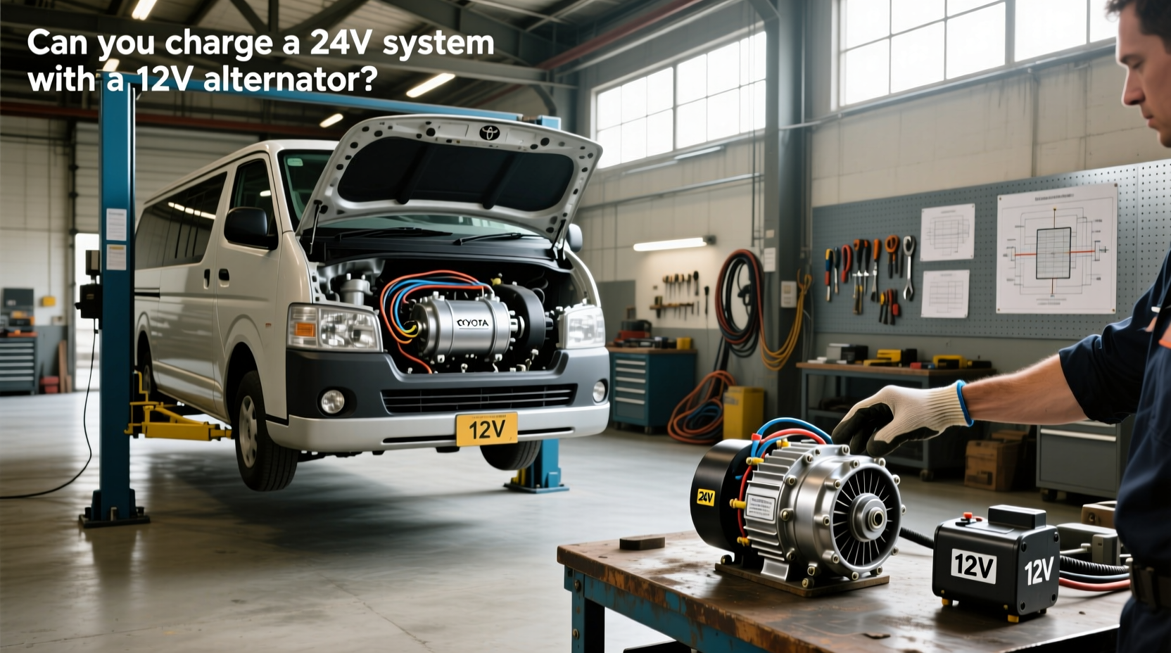 How to Choose Toyota Coaster Alternator 24V, Can You Charge a 24V System with a 12V Alternator?