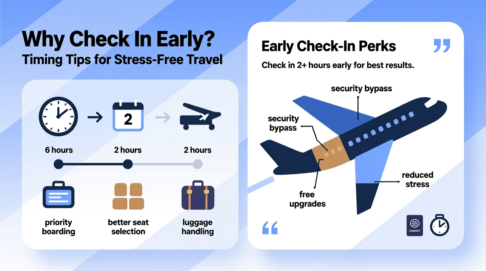 why check in early for a flight benefits timing tips