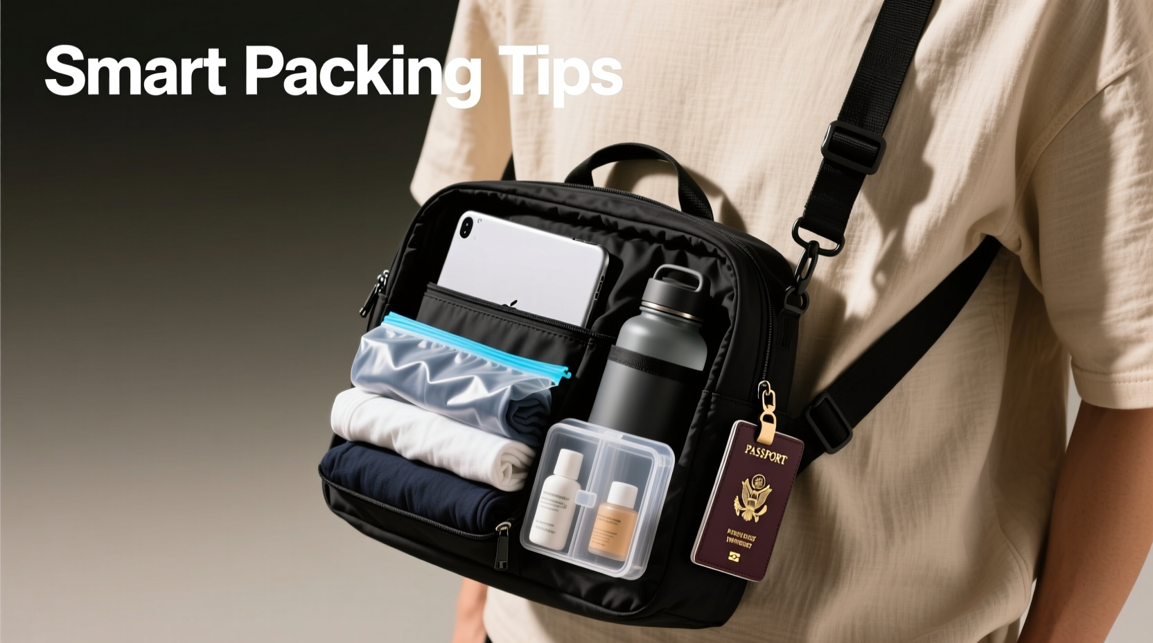 smart packing tips how to use a small messenger bag efficiently for travel