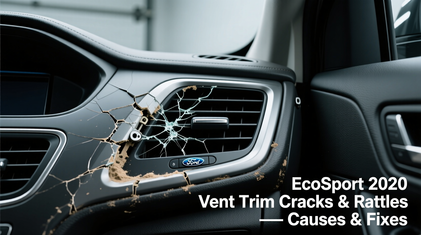 vent trim crack rattle ecosport 2020