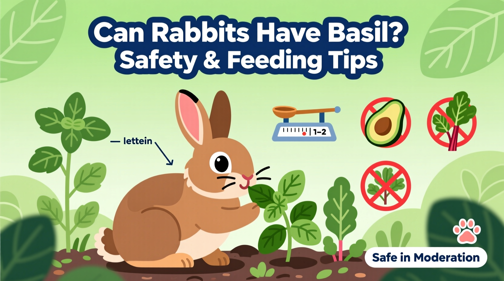 can rabbits have basil