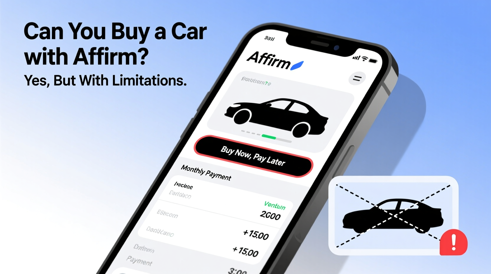 can i buy a car with affirm