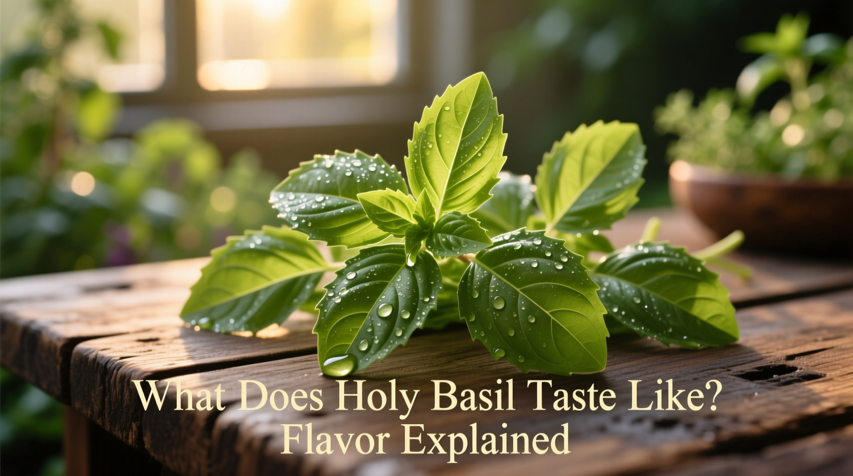 What Does Holy Basil Taste Like? Flavor Explained