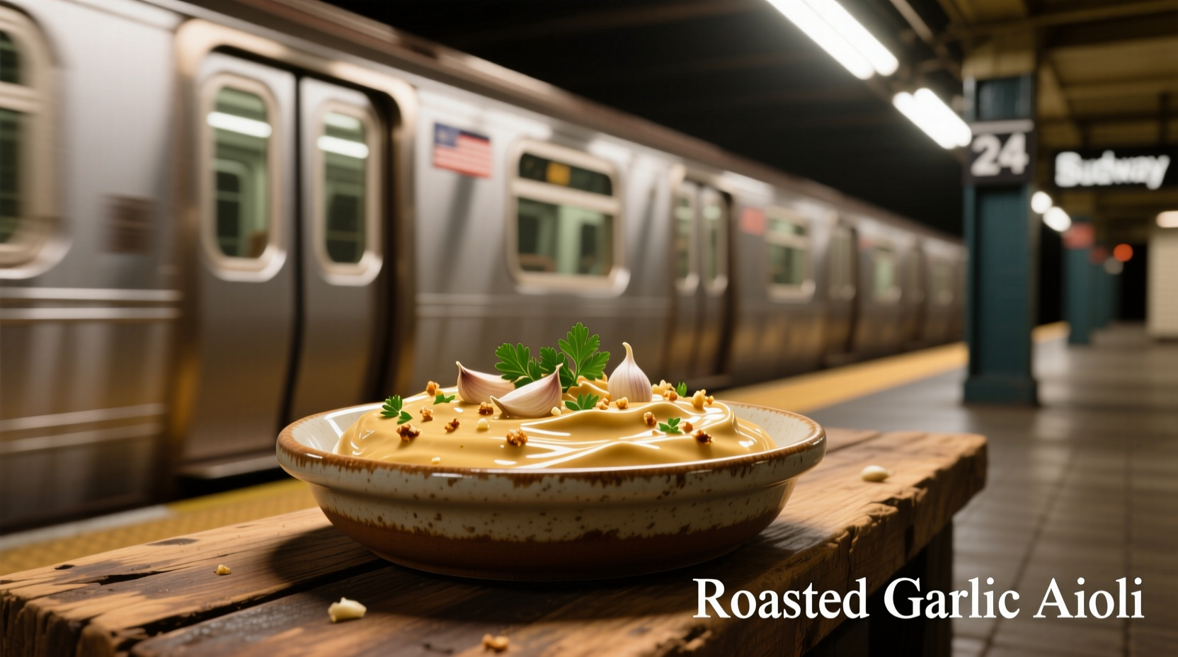 roasted garlic aioli subway