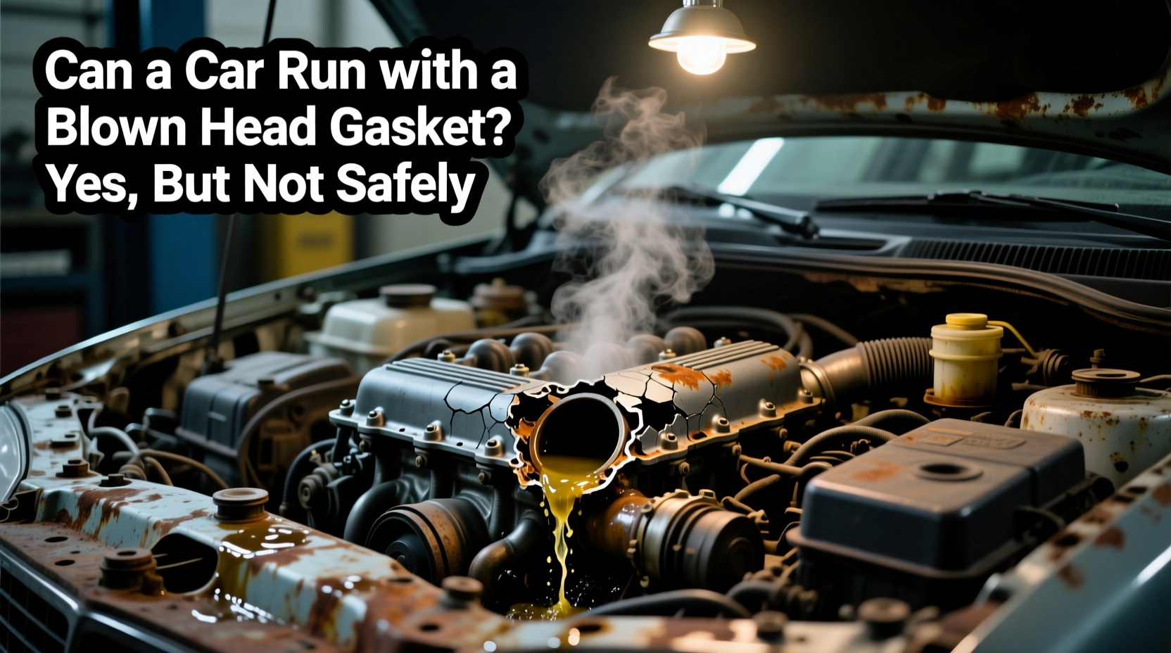 can a car run with a blown head gasket