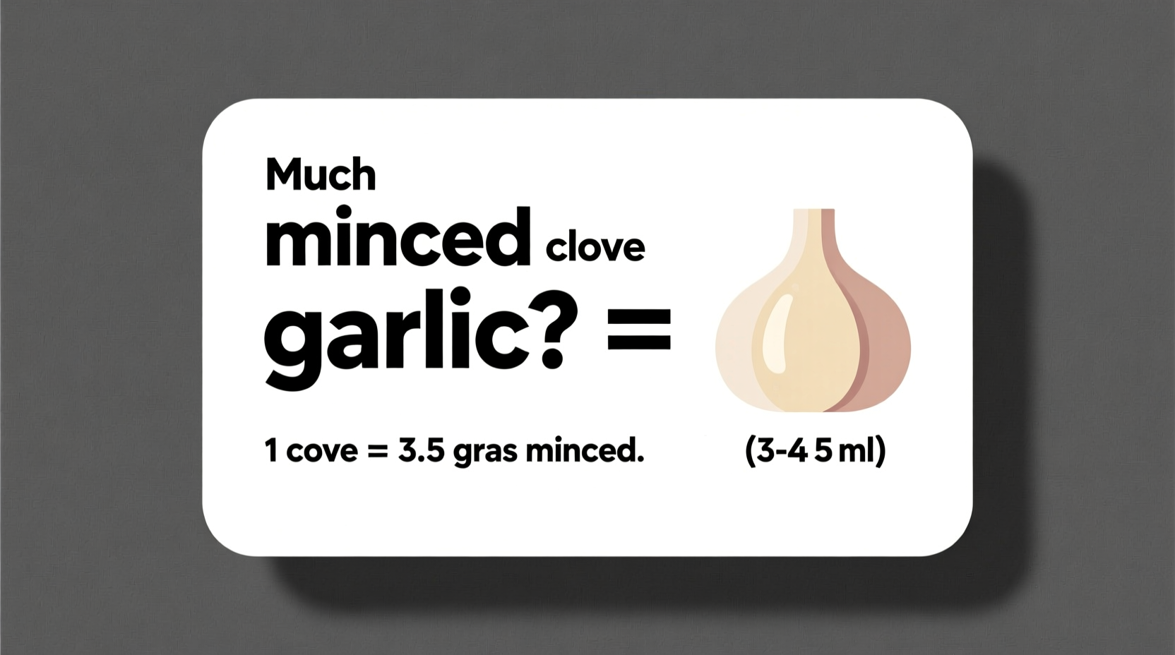 How Much Diced Garlic Equals One Clove: Exact Measurements