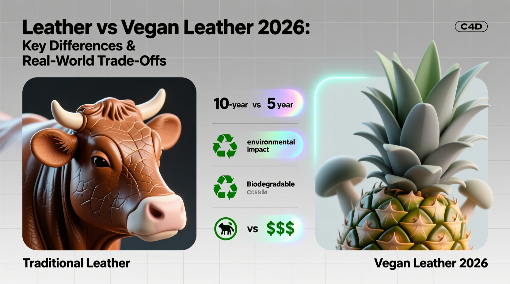 Leather vs Vegan Leather 2026: Key Differences & Real-World Trade-Offs