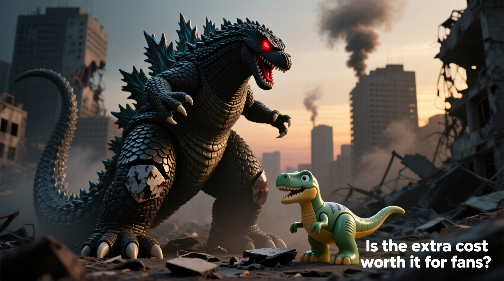 godzilla figure vs generic dinosaur toy is the extra cost worth it for fans