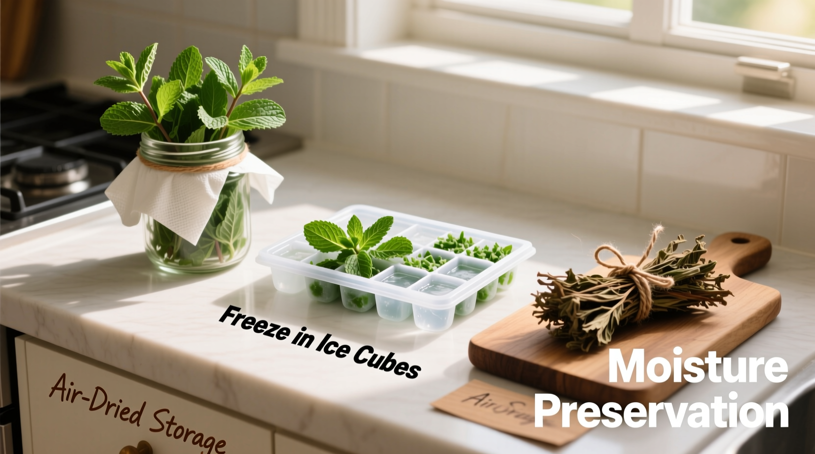 how do you preserve mint leaves