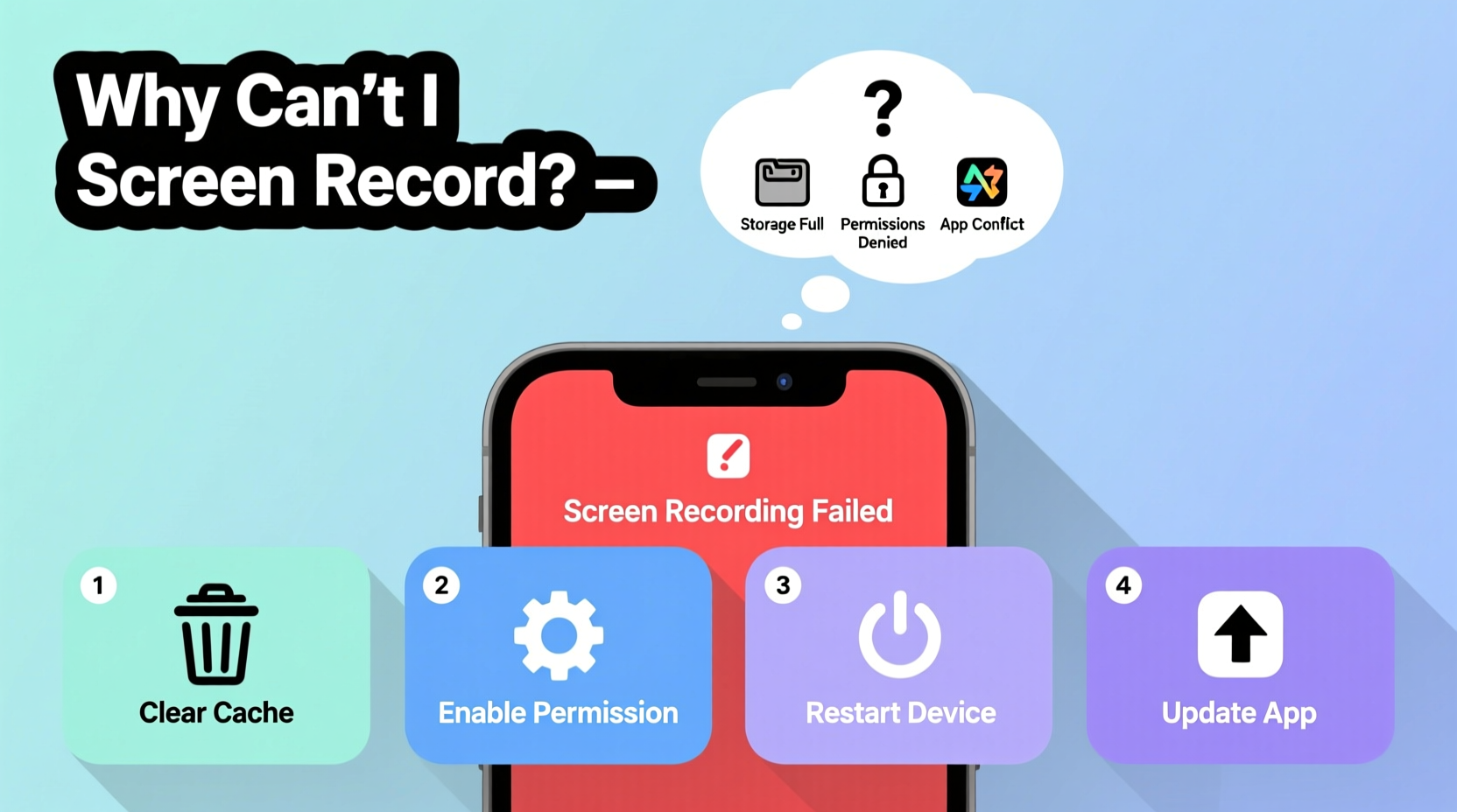 why cant i screen record troubleshooting common issues