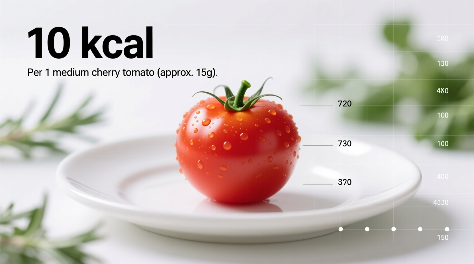 calories in a cherry tomato