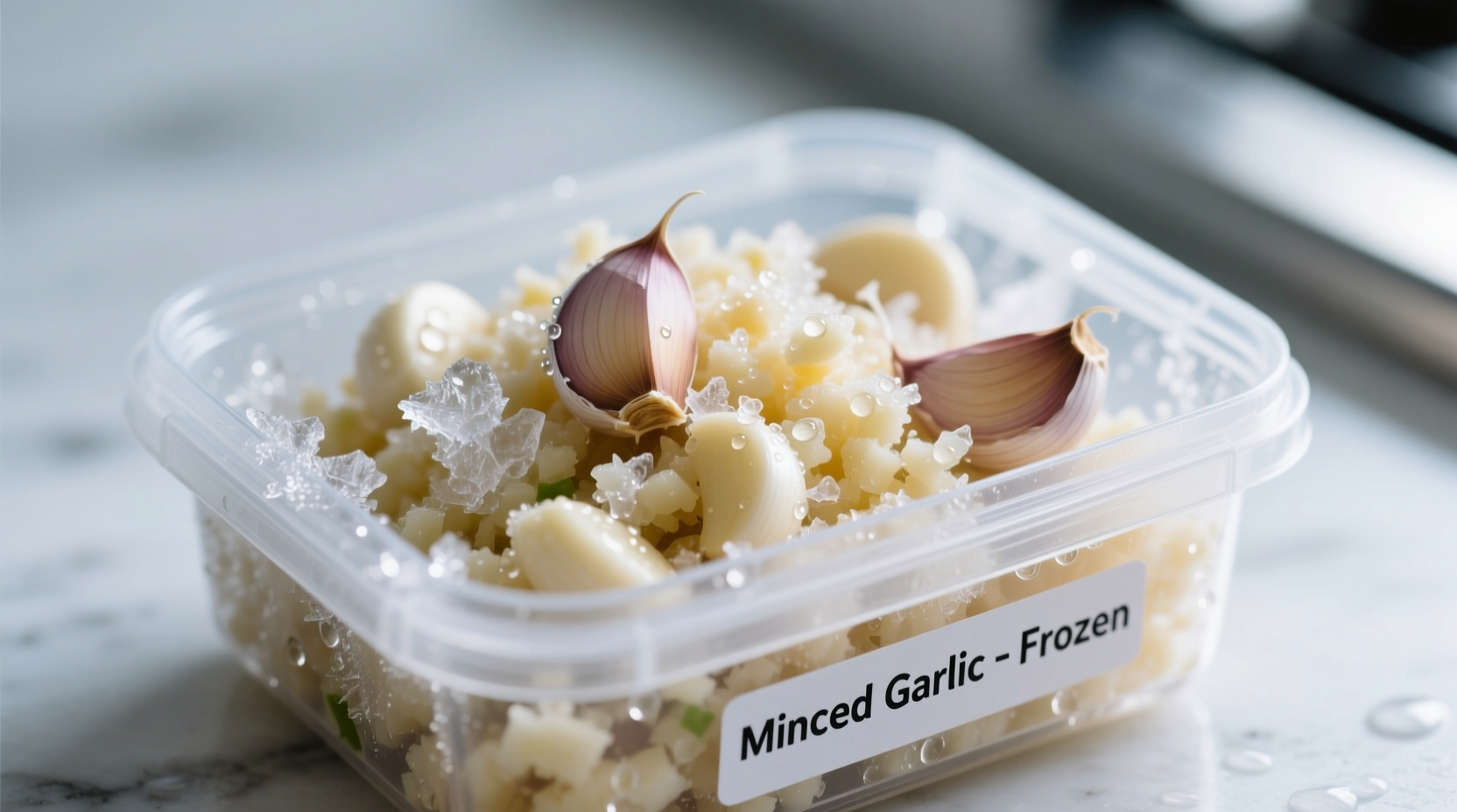 can you freeze minced garlic