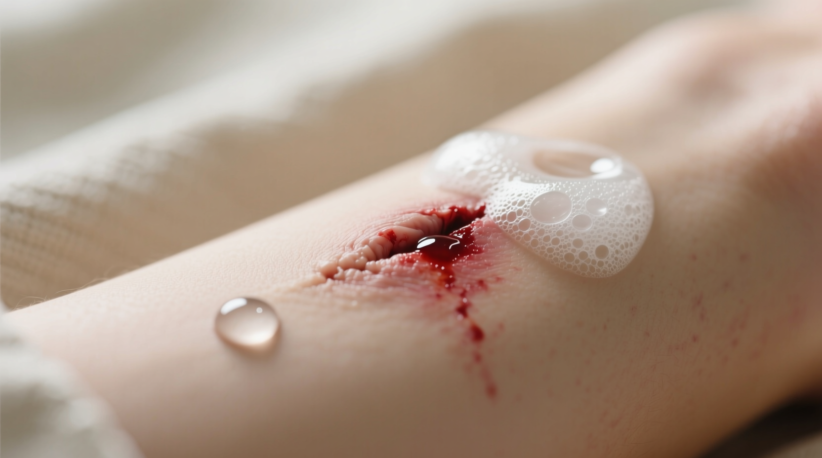 mild soap and water is better for your wounds than pero