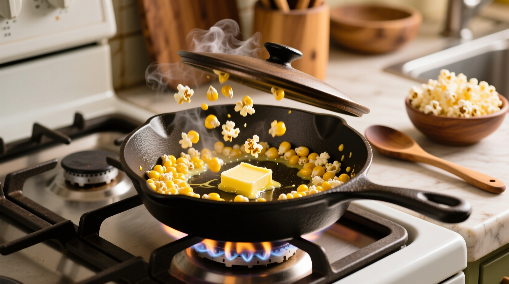 how to make popcorn on the stove