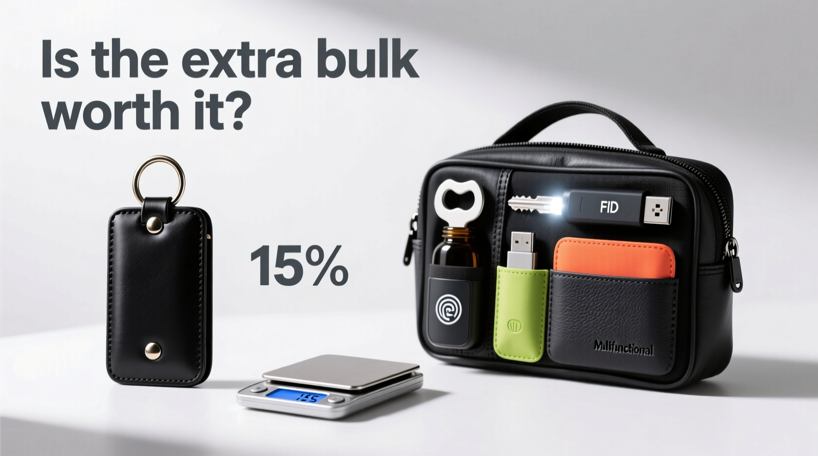 multifunctional key bag vs simple key case is the extra bulk worth it