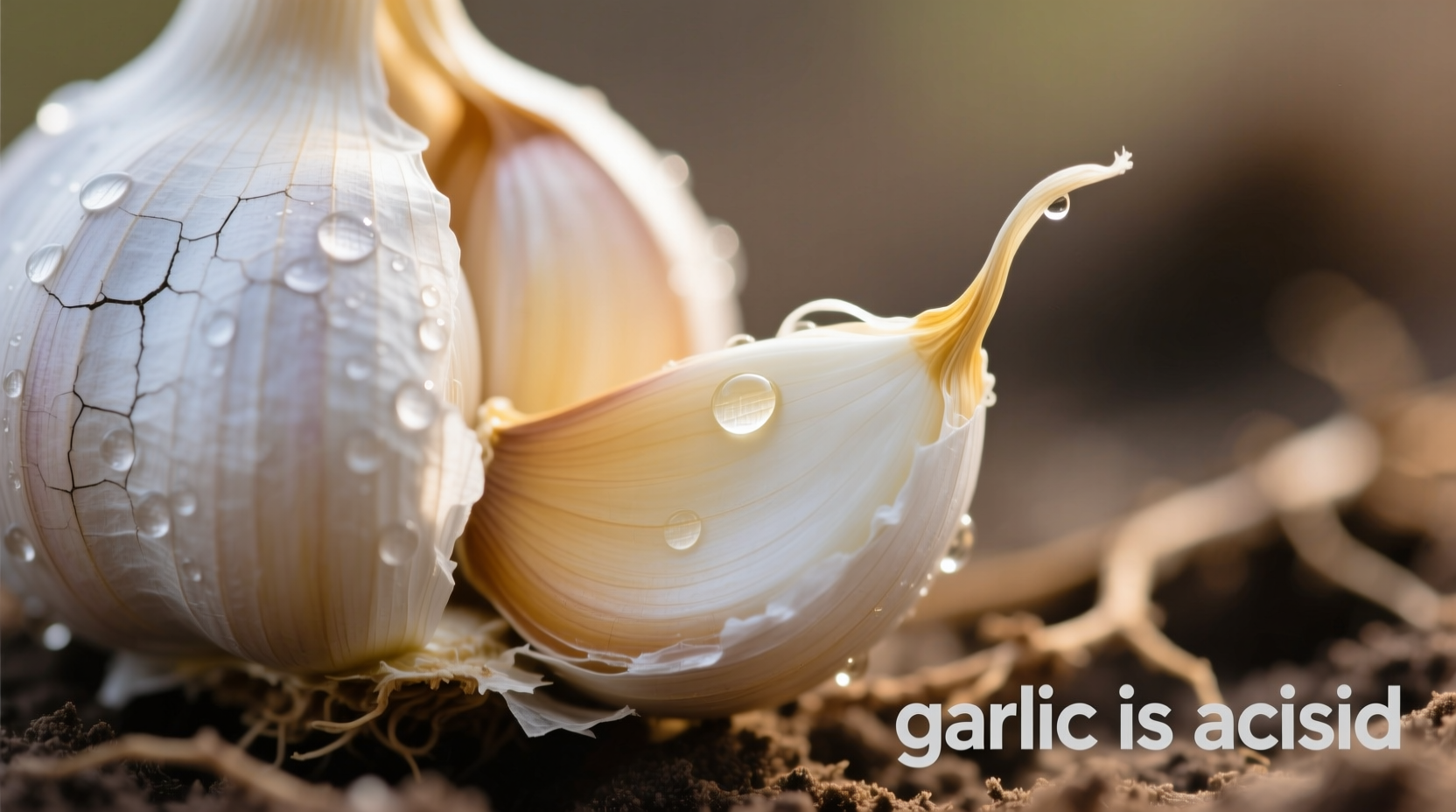 garlic is acidic