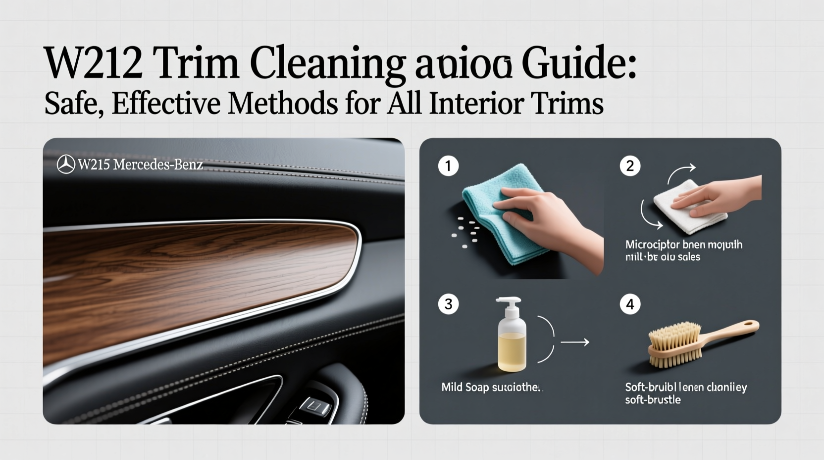 w212 trim cleaning guide