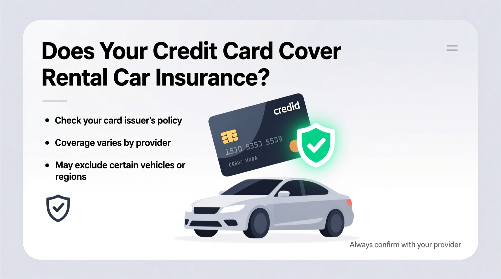 does credit card cover rental car insurance