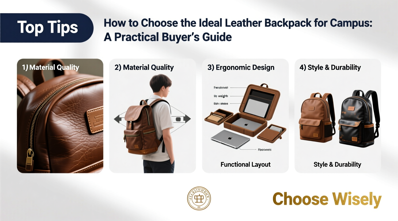how to choose the ideal leather backpack for campus a practical buyers guide